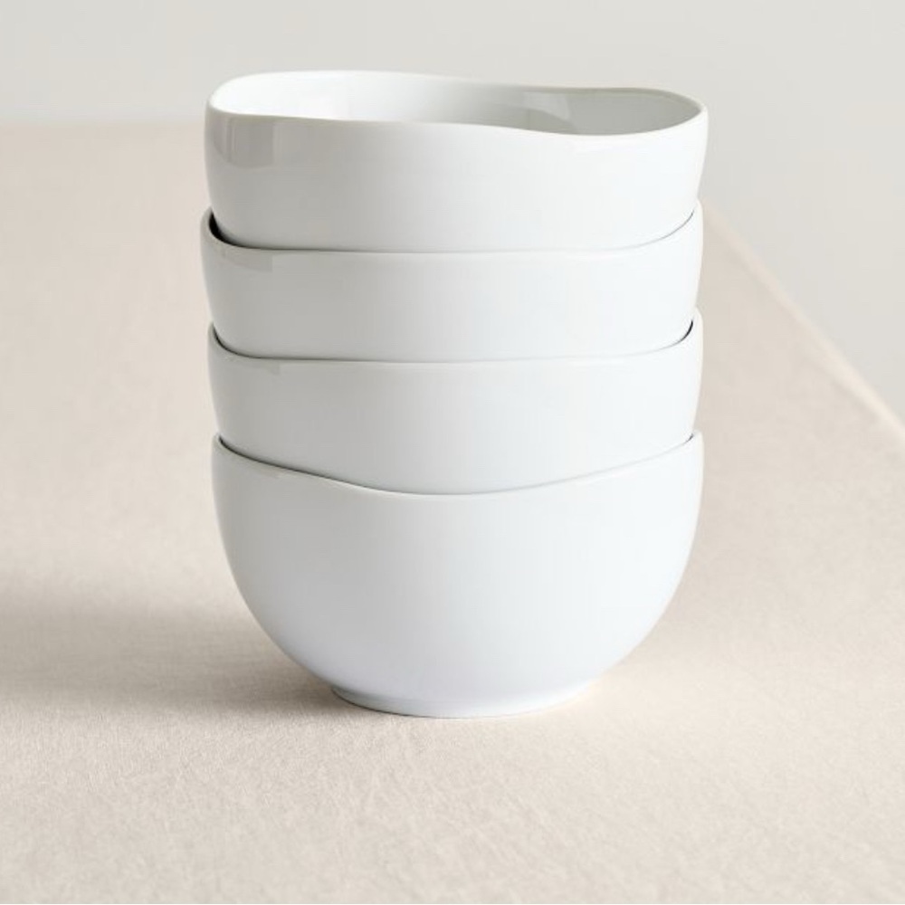 Organic Porcelain Cereal Bowl Sets of 4